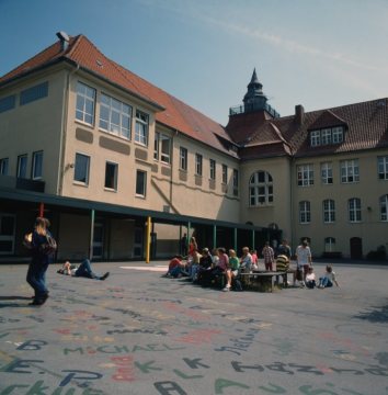 Schulhof des Gymnasiums am Markt