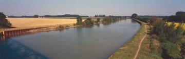 Dortmund-Ems-Kanal mit Blick auf die Feldflur von Schwieringhausen