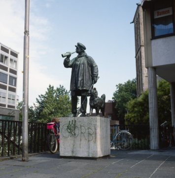Das Kuhhirten-Denkmal, gewidmet Fritz Kortebusch, dem letzten städtischen Hirten im 19. Jahrhundert