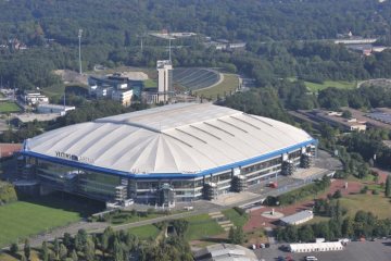 Die Veltins-Arena in Gelsenkirchen-Erle, Heimspielstätte des FC Schalke 04