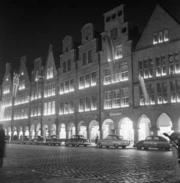 Prinzipalmarkt bei Nacht (Westseite)