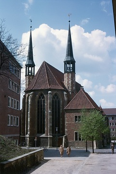 St. Petri-Kirche, Blick vom Jesuitengang auf den Chor und die Sakristei