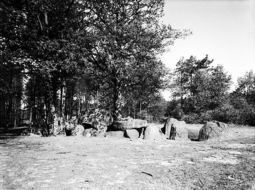 Die Teufelsteine ("Düwelsteene") bei Heiden, Reste eines über 4000 Jahre alten Steinkammergrabes aus der Jungsteinzeit (Wahrzeichen der Gemeinde Heiden)
