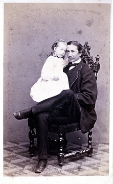 Freiherr Gisbert von Romberg (1839-1897) mit Tochter 