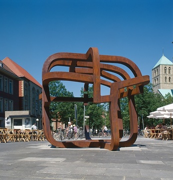 'Käfig der Freiheit', Skulptur von Eduardo Chillida, Spanien - skulptur projekte münster 97