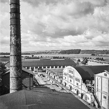Wasserwerk der Stadtwerke Hamm am Wimberner Ruhrufer, undatiert, um 1935.