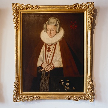 Gemälde in Schloss Hämelschenburg: Porträt der Gemahlin des Bauherrn von Klencke