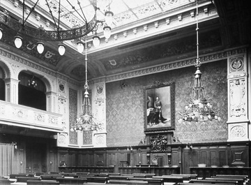 Sitzungssaal des Provinziallandtages im Landeshaus der Provinz Westfalen, erbaut 1897-1901