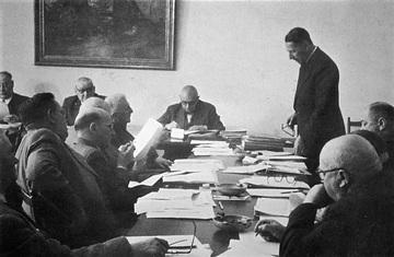 Beratender Ausschuss um 1950, parlamentarisches Gremium von 1946-1953 (Landeshaus, Freiherr vom Stein-Platz)