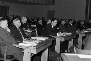 Landschaftsversammlung 1955 im Plenarsaal des LWL-Landeshauses (Freiherr vom Stein-Platz)