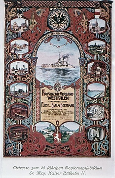 Provinzialverband Westfalen: Titelblatt eines Veranstaltungsprogrammes (1890er Jahre, geschätzt)
