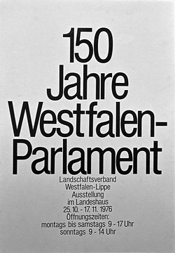 Ausstellung "150 Jahre Westfalen-Parlament" vom 25.10.-17.11.1976