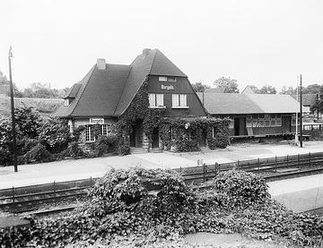 Bahnhof in Borgeln, ca. 1913.