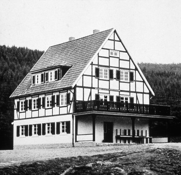Das "Möhnelager", Blinden- und Taubstummenschulheim Möhnesee - Aussenstelle der Provinzial-Blindenanstalt und Provinzial-Taubstummenanstalt Soest, eröffnet im Juni 1938 in Möhnesee-Körbecke