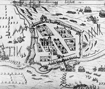 Plan der Schlacht um Lippstadt im Siebenjährigen Krieg 1756-1753
