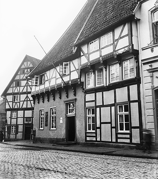 Fachwerkhäuser in der Osthofenstraße (Haus Gruß und Haus Kind)