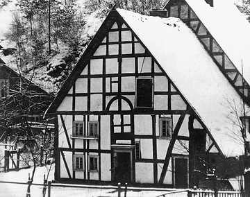 Ältestes Fachwerkhaus in Dillnhütte (1911 abgerissen)