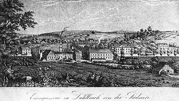 Hilchenbach-Dahlbruch, Kupferstich von 1850