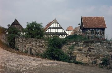 LWL-Freilichtmuseum Detmold, Paderborner Dorf: Valepagenhof in der Aufbauphase