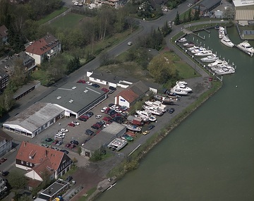 Münster, Mauritzviertel: Dortmund-Ems-Kanal, Kanalhafen, Yachtclub