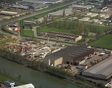 Münster, Loddenheide: Dortmund-Ems-Kanal, Baustoffhandel