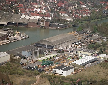 Münster, Hafen: Gewerbegebiet, Dortmund-Ems-Kanal, Kanalhafen