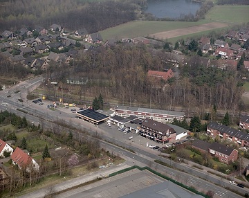 Münster, Gremmendorf-Ost: Albersloher Weg, Bahntrassen, Tankstelle