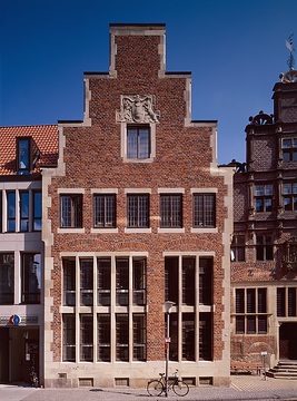 Giebelfront des Hauses Alter Steinweg 6; erbaut in der 1. Hälfte des 16. Jahrhunderts