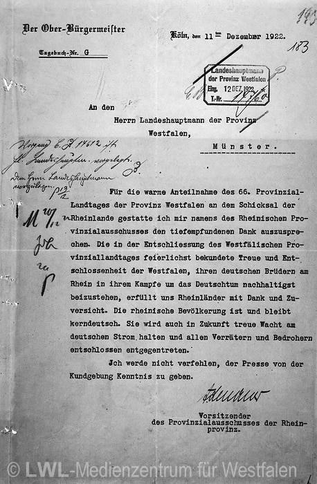 10_3988 Die Provinzialverwaltung Westfalen 1816-1953