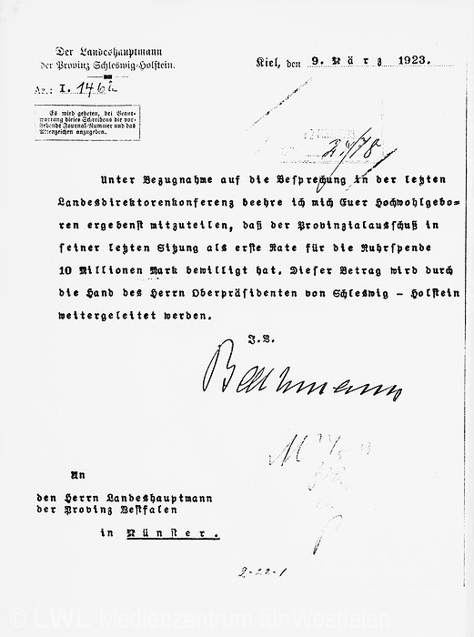 10_4011 Die Provinzialverwaltung Westfalen 1816-1953