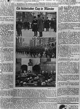 79. Provinziallandtag 1933, Kommentar der Münsterischen Zeitung am 13.4.1933 zur Eröffnung des 79. Provinziallandtages