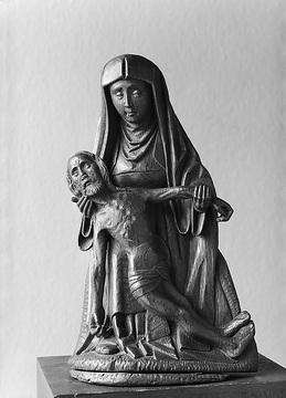 Madonnen-Ausstellung: Pietà, Holzplastik aus Westfalen, Ende 15. Jahrhundert