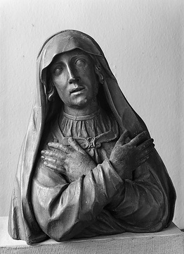 Madonnen-Ausstellung: Maria als Schmerzensmutter, Holzplastik aus der alten Jesuitenkirche Coesfeld