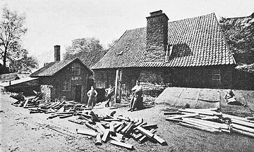 Rohstahl-Hammerwerk der Firma Gebrüder Refflinghaus bei Ennepetal-Milspe, um 1926