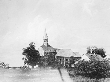 Alte Kirche, Namen und Standort unbezeichnet, vermutlich Lünen, 1895 abgerissen