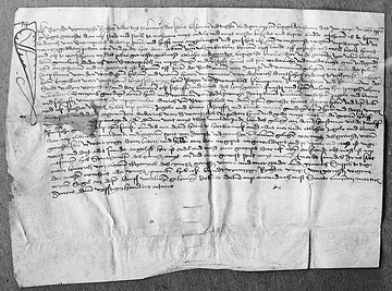 Brief aus dem Jahre 1508 über Erteilung von Besitzstellen in Lünen