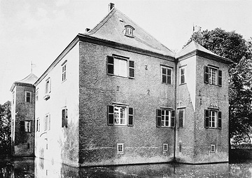 Das ehemalige Rittergut Haus Rocholz, 1696 erbaut als Wasserburg
