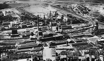 Industrielandschaft bei Mülheim an der Ruhr