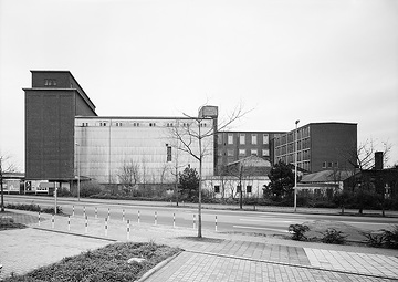 Hafenviertel: Werksgebäude am Albersloher Weg - später abgerissen, ab 2000 Standort des Kinocenters "Cineplex"