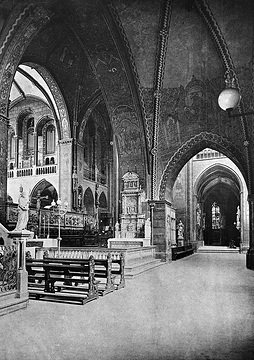 St. Paulus-Dom: Wand- und Deckenmalerei im südlichen Seitenschiff
