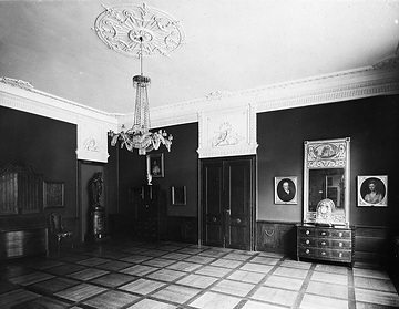 Zimmer im Stil des Empire - Ausstellung im Landesmuseum der Provinz Westfalen, Münster. Undatiert, zugeschrieben Fritz Mielert, 1920er Jahre. 