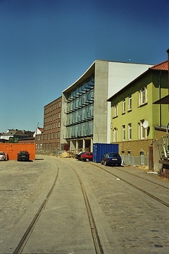 Schienenanlagen im Hafen Münster, August 1999