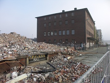 Abbrucharbeiten am Hafen Münster, 2005