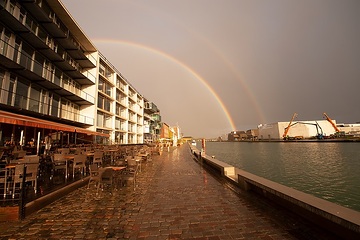 Regenbogen über der Haferpromenade, 2012