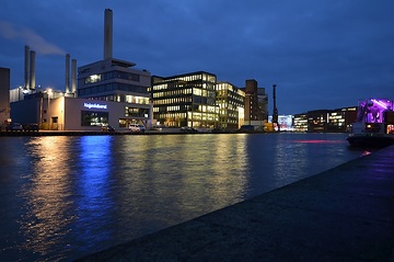Hafen Münster bei Nacht, 2018