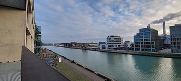 Hafen Münster im Morgenlicht, 2021
