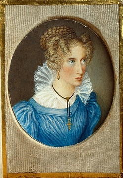 Annette von Droste-Hülshoff (1797-1847): gemalt von ihrer Schwester Jenny, ca. 1820