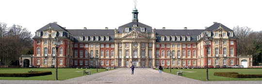 Ansicht des Fürstbischöflichen Residenzschlosses in Münster