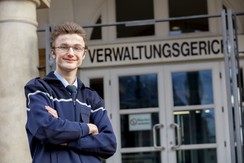 Seit zwei Jahren arbeitet Marvin Kubitza im Verwaltungsgericht Gelsenkirchen. Foto: LWL