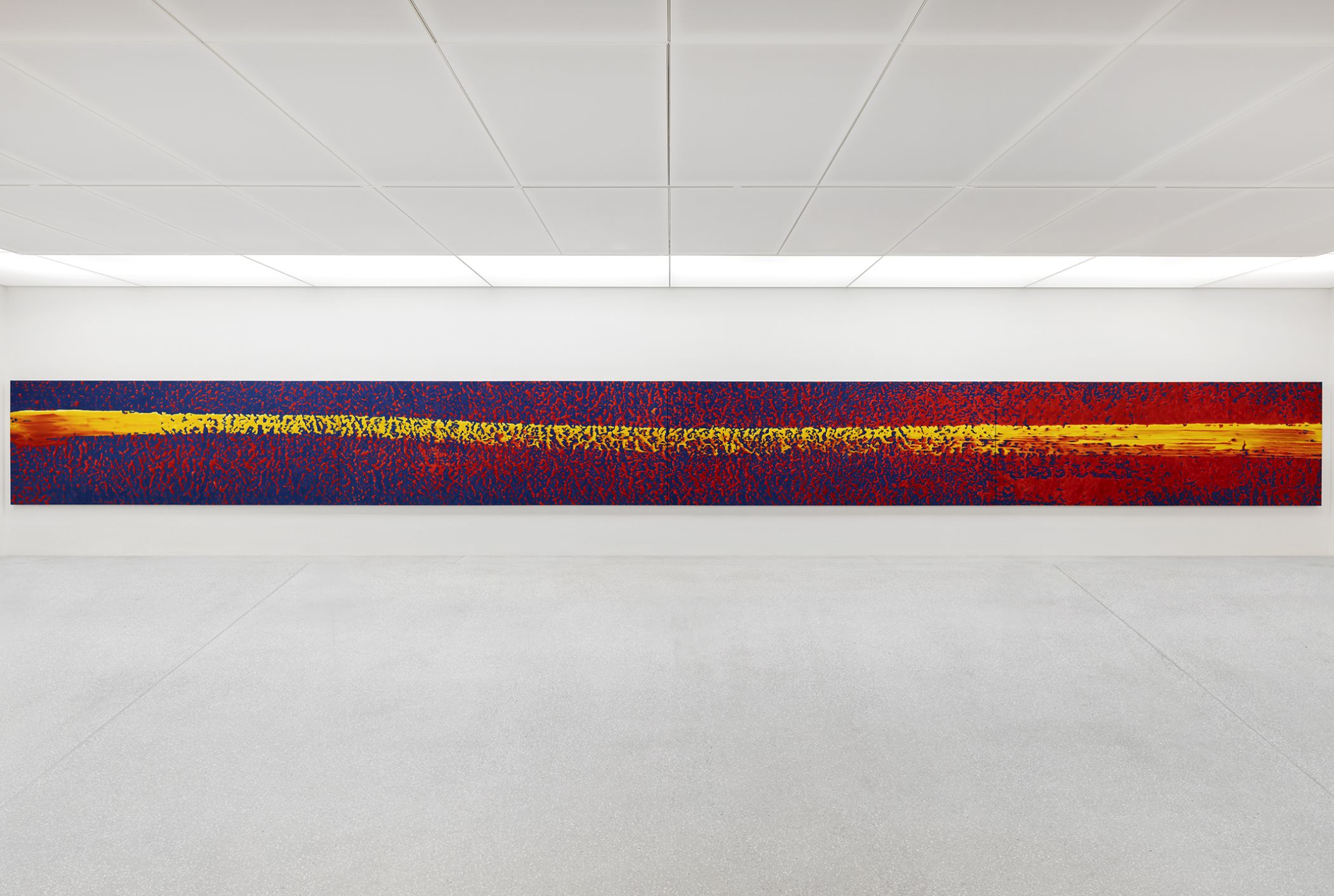 Gerhard Richter, Strich (auf Blau), 1979, 1,90 x 20 Meter, Dauerleihgabe.  © Gerhard Richter 2026 (02042026).<br>Foto: LWL / Hanna Neander